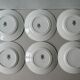 Lot of 6 flat plates Saint Amand Amand in Amandinoise, décor Iris, 1900