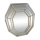 Vintage octagonal faceted mirror, circa 1970-1980.