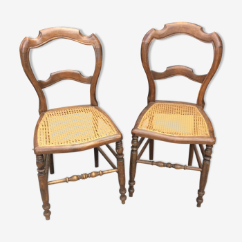 Lot de 2 chaises d'époque Louis Philippe