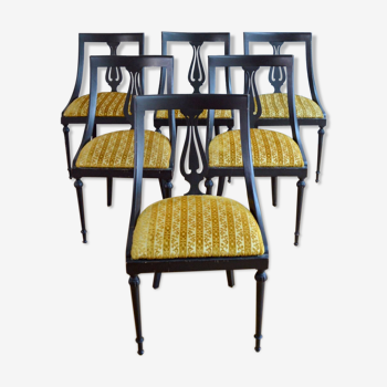 Suite of 6 art deco chairs 1930