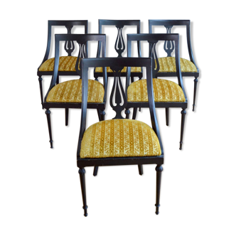 Suite of 6 art deco chairs 1930