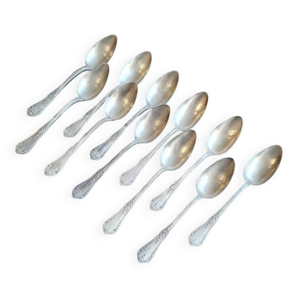 Lot de cuillères à soupe en métal argenté