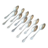 Set of silver-plated soup spoons