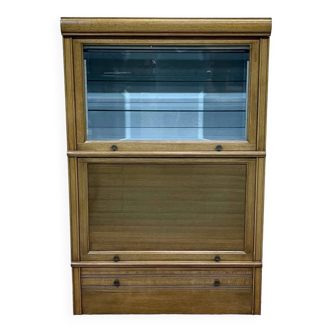 Walnut and oak display cabinet from the MD brand, manufactured in the 1960s