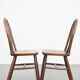 Set of 2 Vintage Wooden Spindle Windsor Chairs from the 1970s