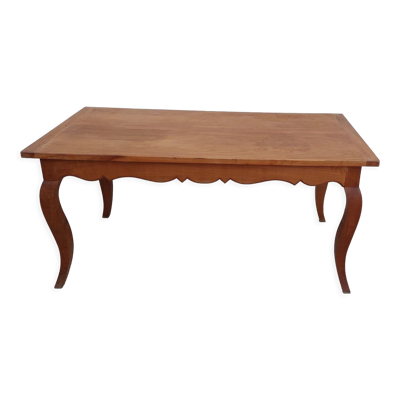 Table de ferme style Louis XV en merisier