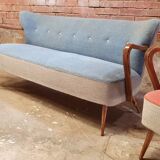 Cocktail set pair of armchair and its sofa 1960