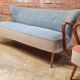 Cocktail set pair of armchair and its sofa 1960