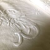 Old embroidered cloth, monograms and lace