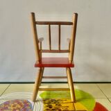 Ancienne chaise en bois paur poupée