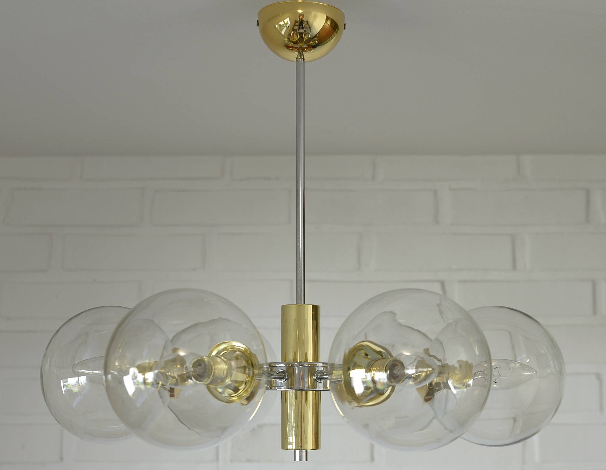Vintage Redesign Pendant Light / Accent Hanging Lamp / Sputnik Chandelier