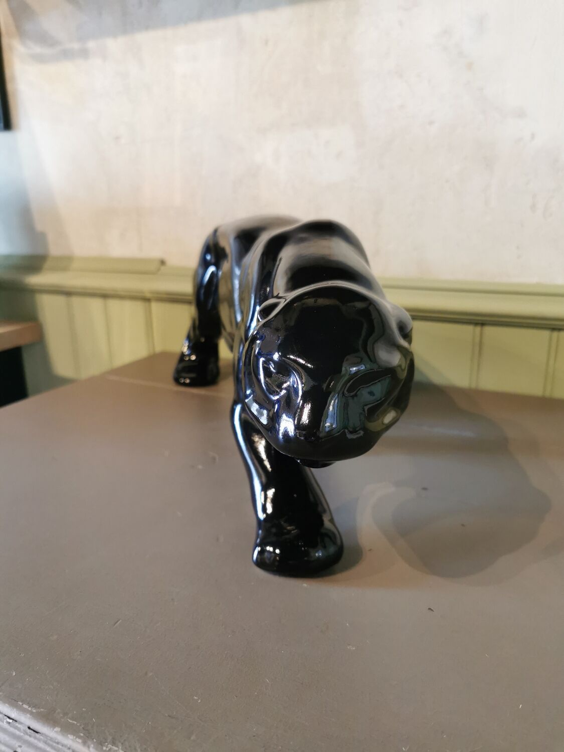Art deco ceramic panther