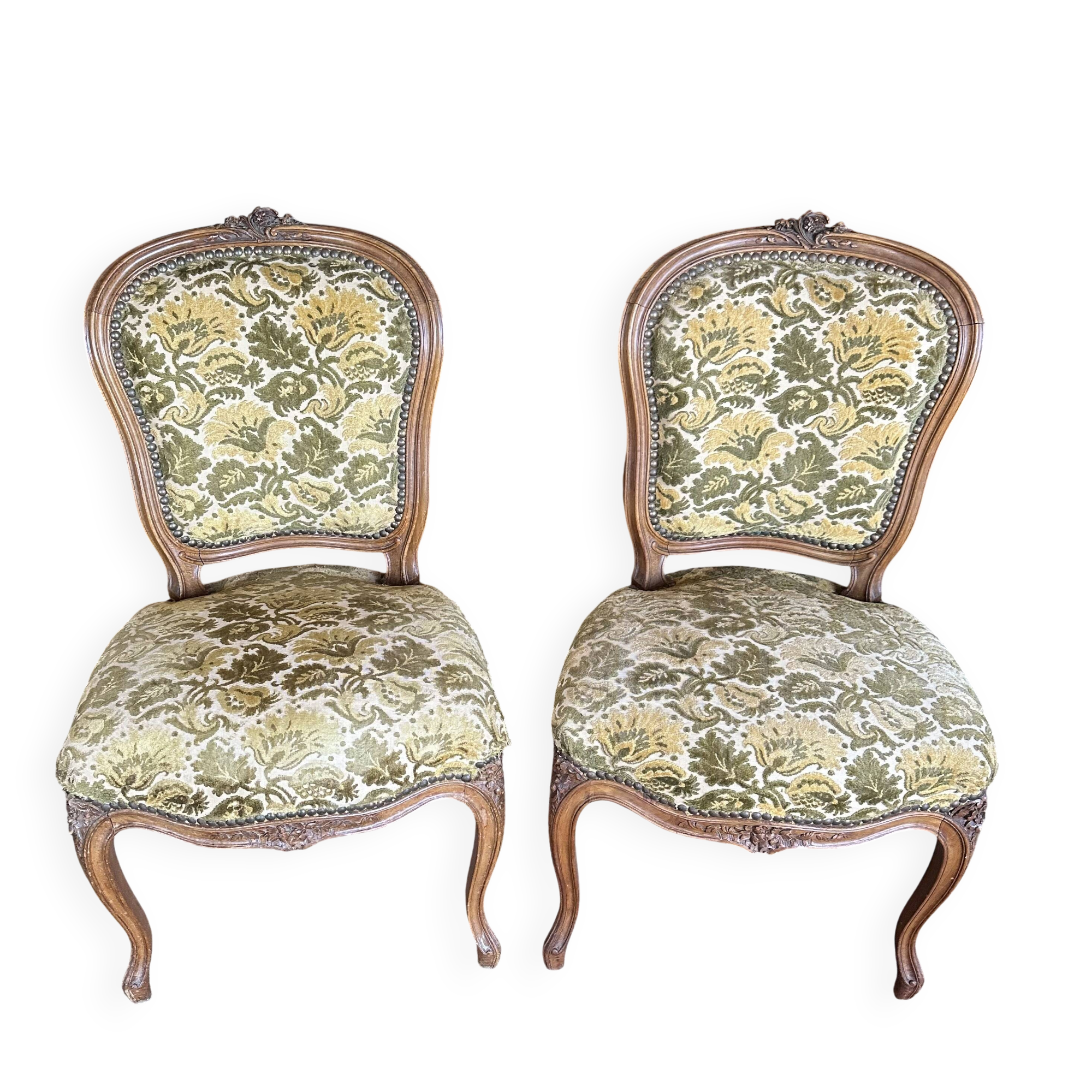 Pair of Louis XV style chairs