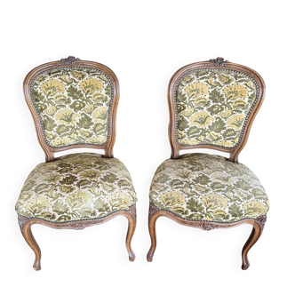 Pair of Louis XV style chairs