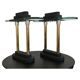 Paire de lampes de banquier style Memphis attribuées à Robert Sonneman 1980s