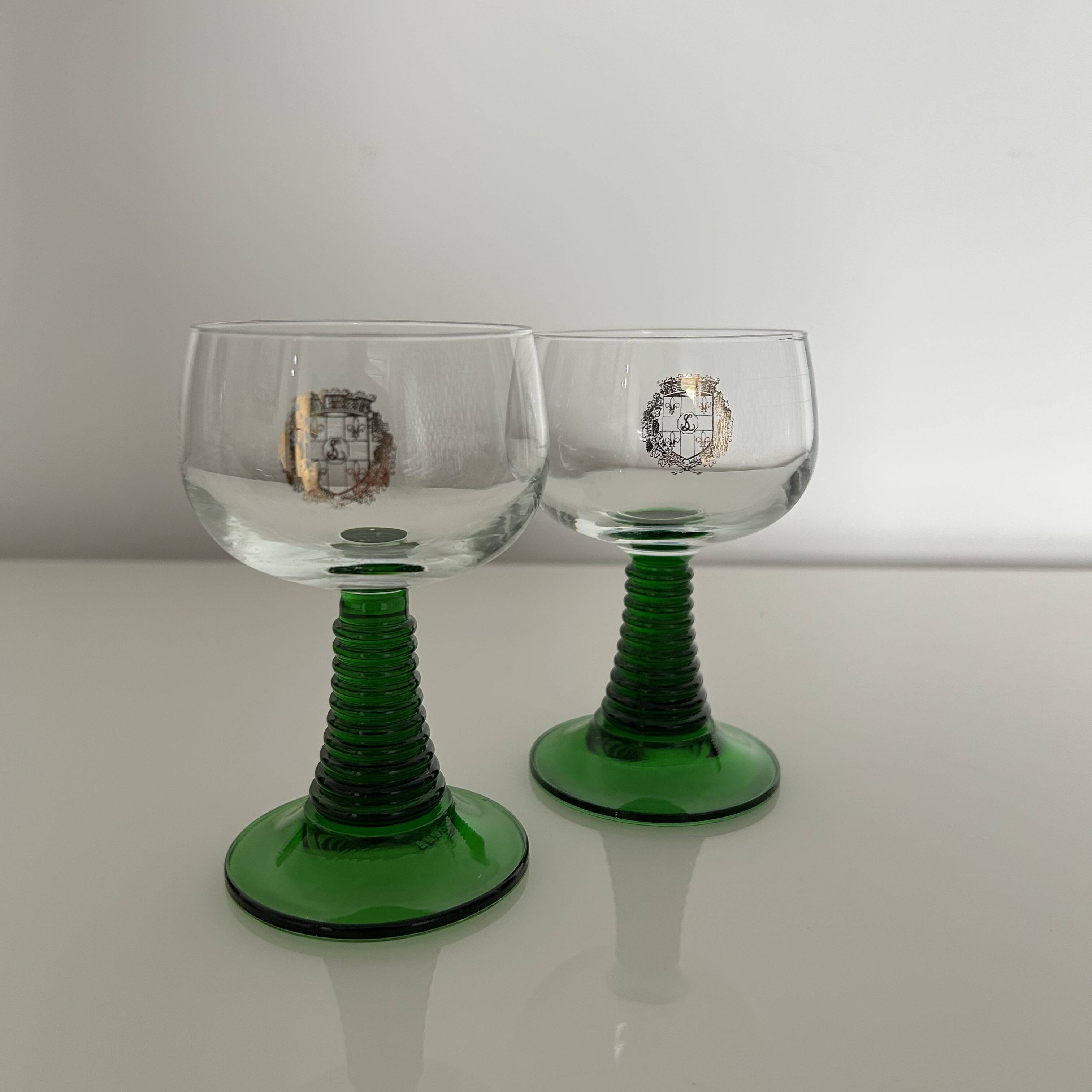 Pair of Alsace wine glasses