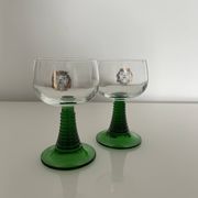 Pair of Alsace wine glasses
