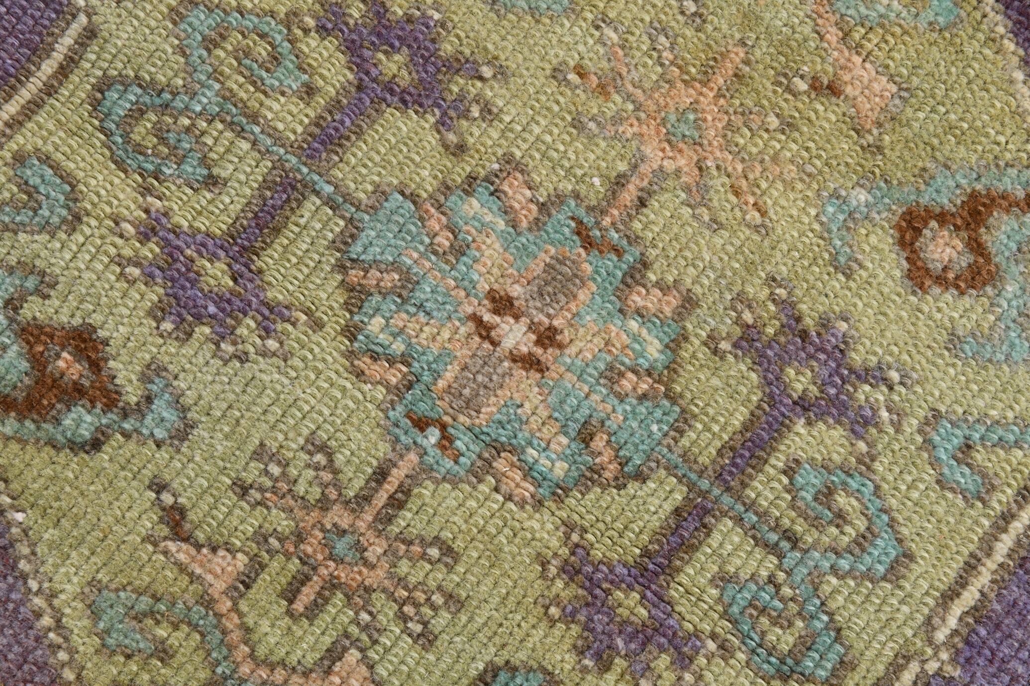 4x6 Vintage Oushak Carpet, Turkish Rug, 107x172Cm