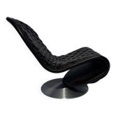 Fauteuil pivotant Lounge Verner Panton 123 en cuir édition Fritz Hansen