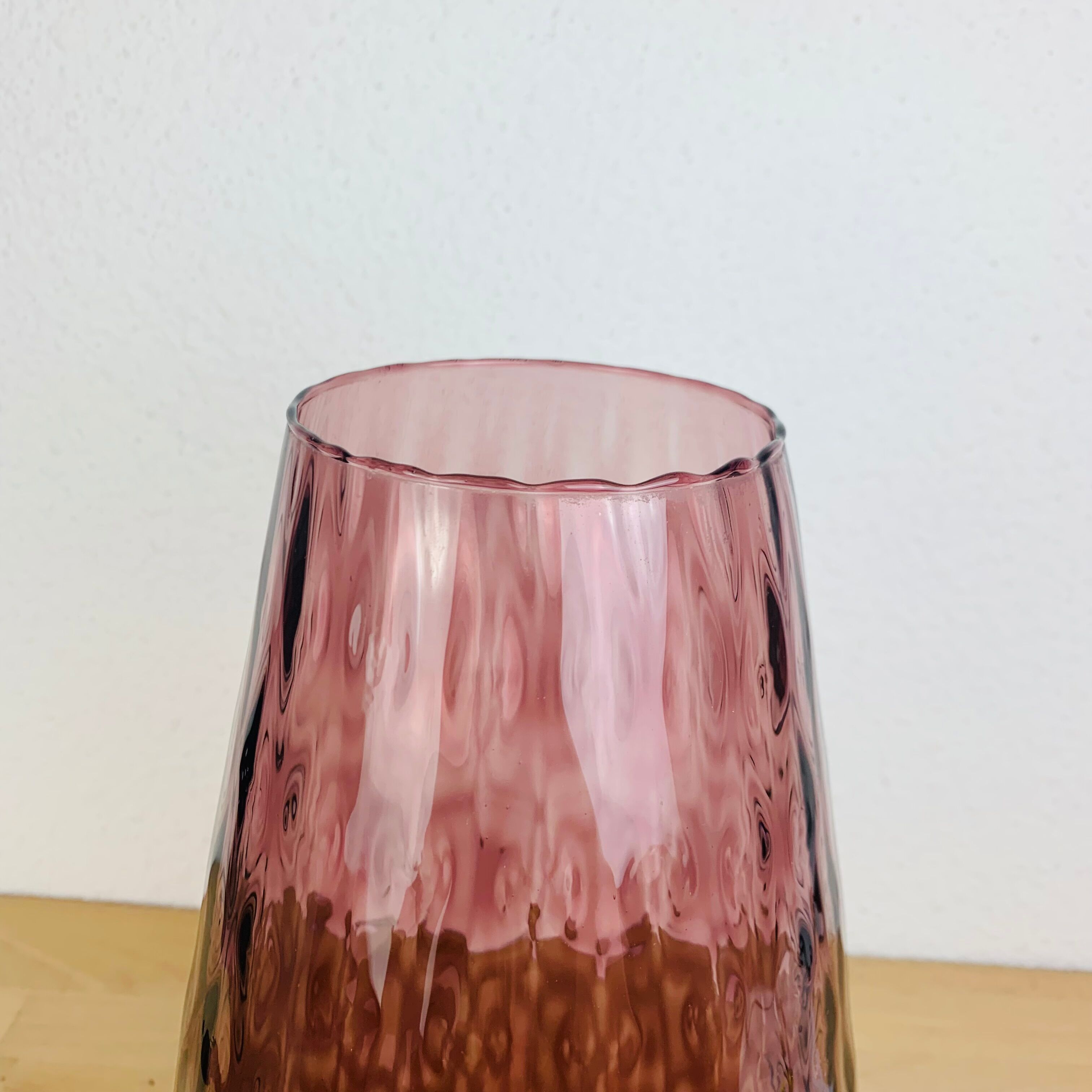 Vase en verre Empoli italien