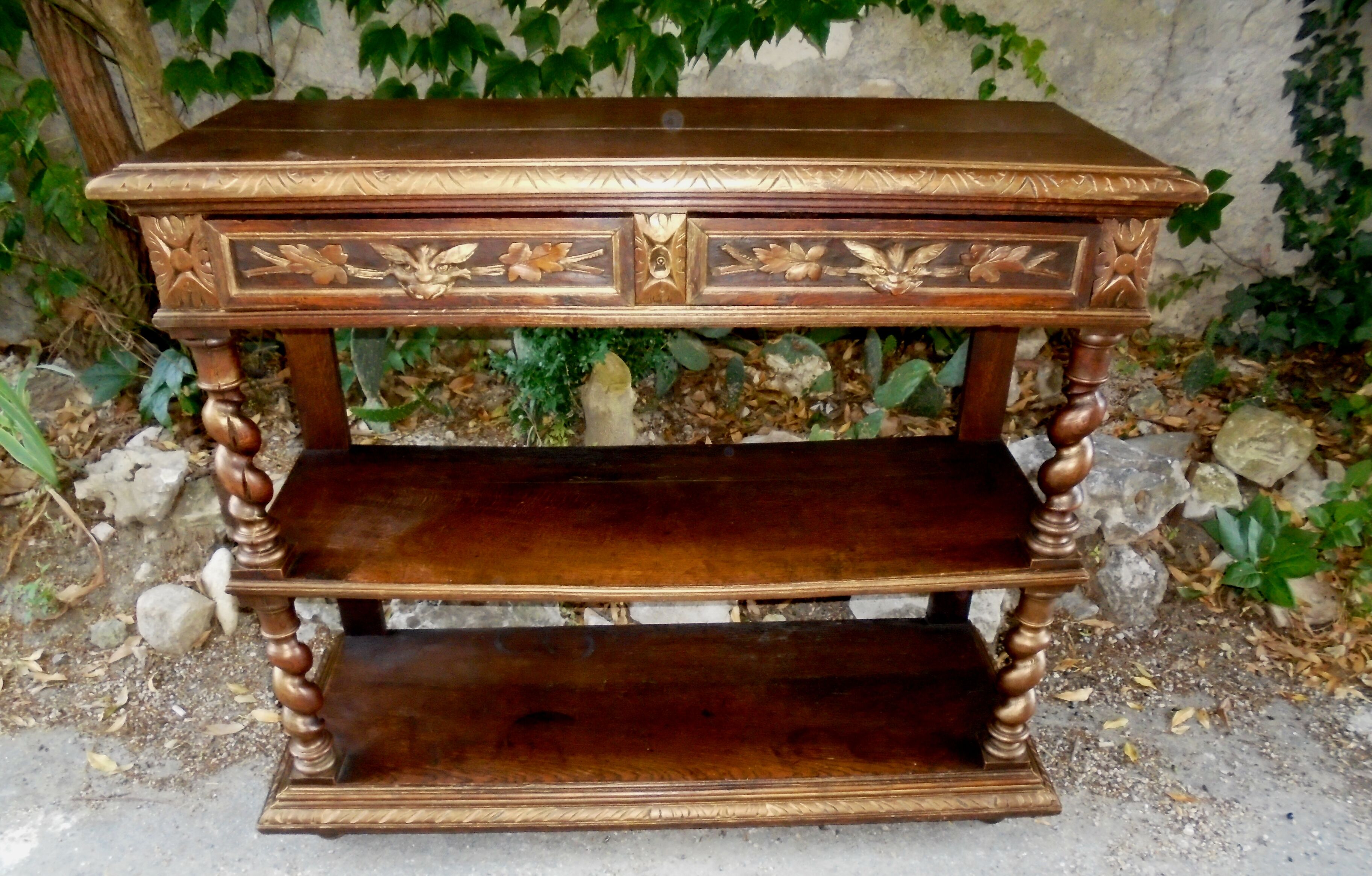 Wooden console
