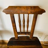 Set of 5 wooden chairs, handcrafted work