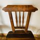 Ensemble de 5 chaises en bois, travail artisanal