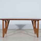 Table basse danoise en teck du milieu du siècle, années 1960