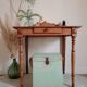 Old wooden toilet table
