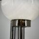 1970s Italian Murano Glass, Chrome and Marble Three-Light Floor Lamp