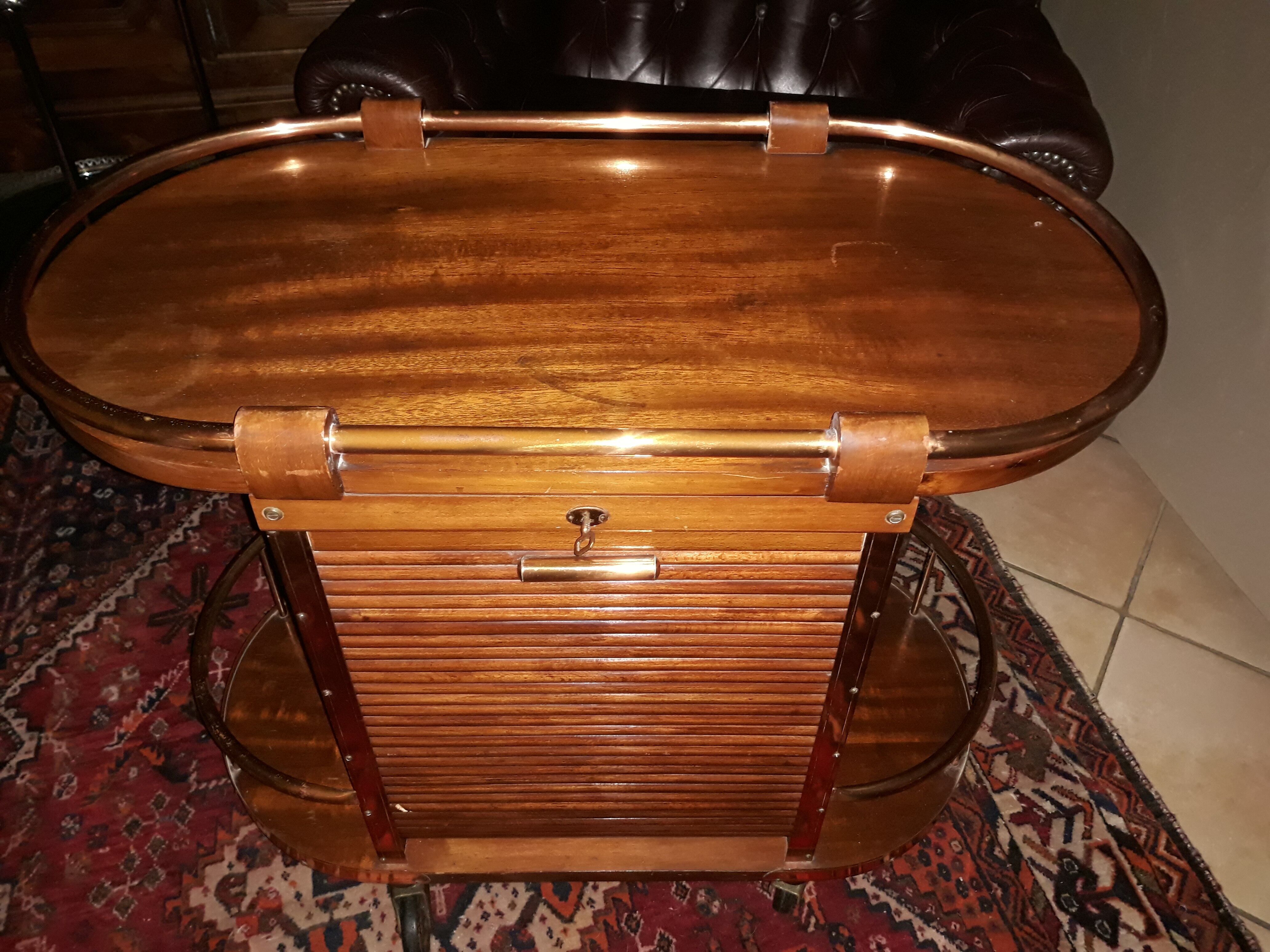 Serving bar rolling vintage