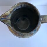 Ceramic pitcher / glazed stoneware 70s