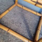 Square rattan end coffee table ep 1970