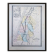 Palestine, old map, printed in 1852.