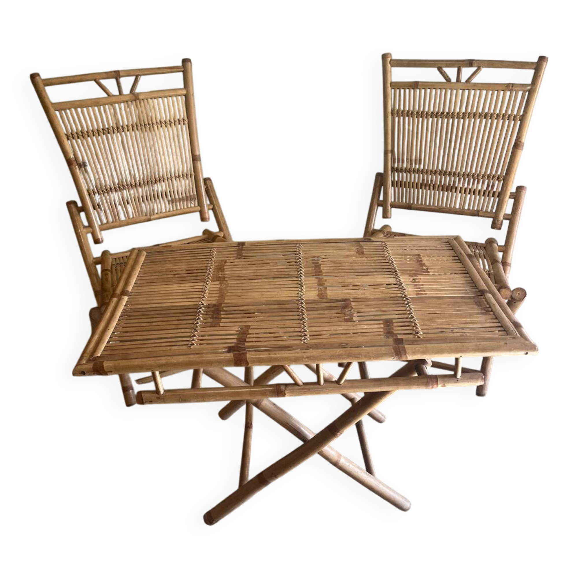 Bamboo table and chairs