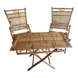 Bamboo table and chairs