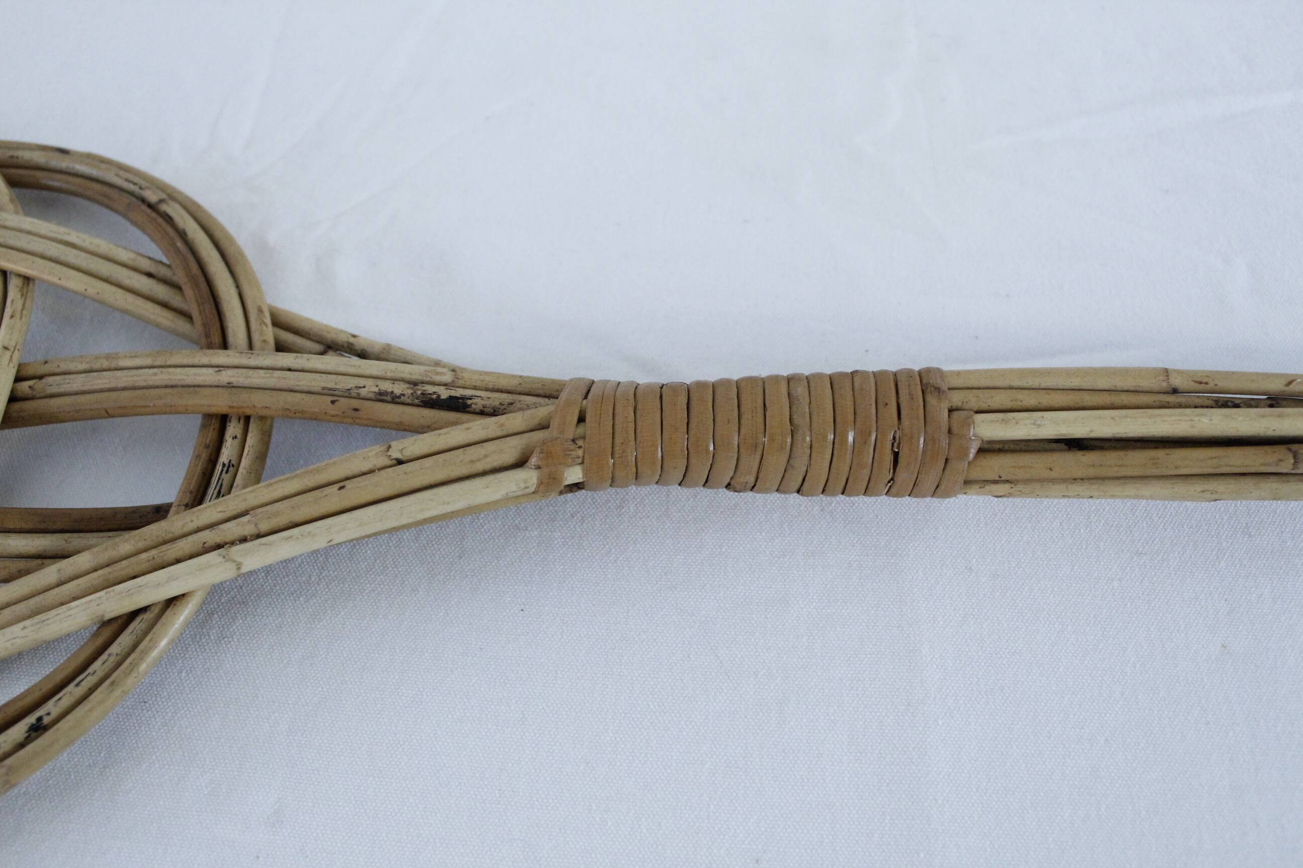 Antique wicker carpet beater