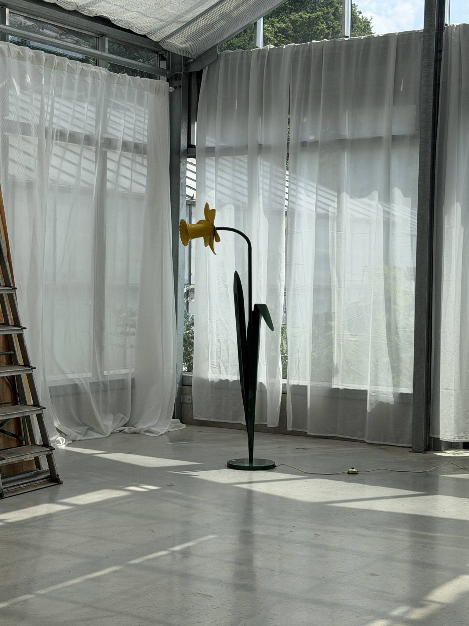 Mike Bliss Daffodil Pop Art Collectible Floorlamp for Bliss Flights of