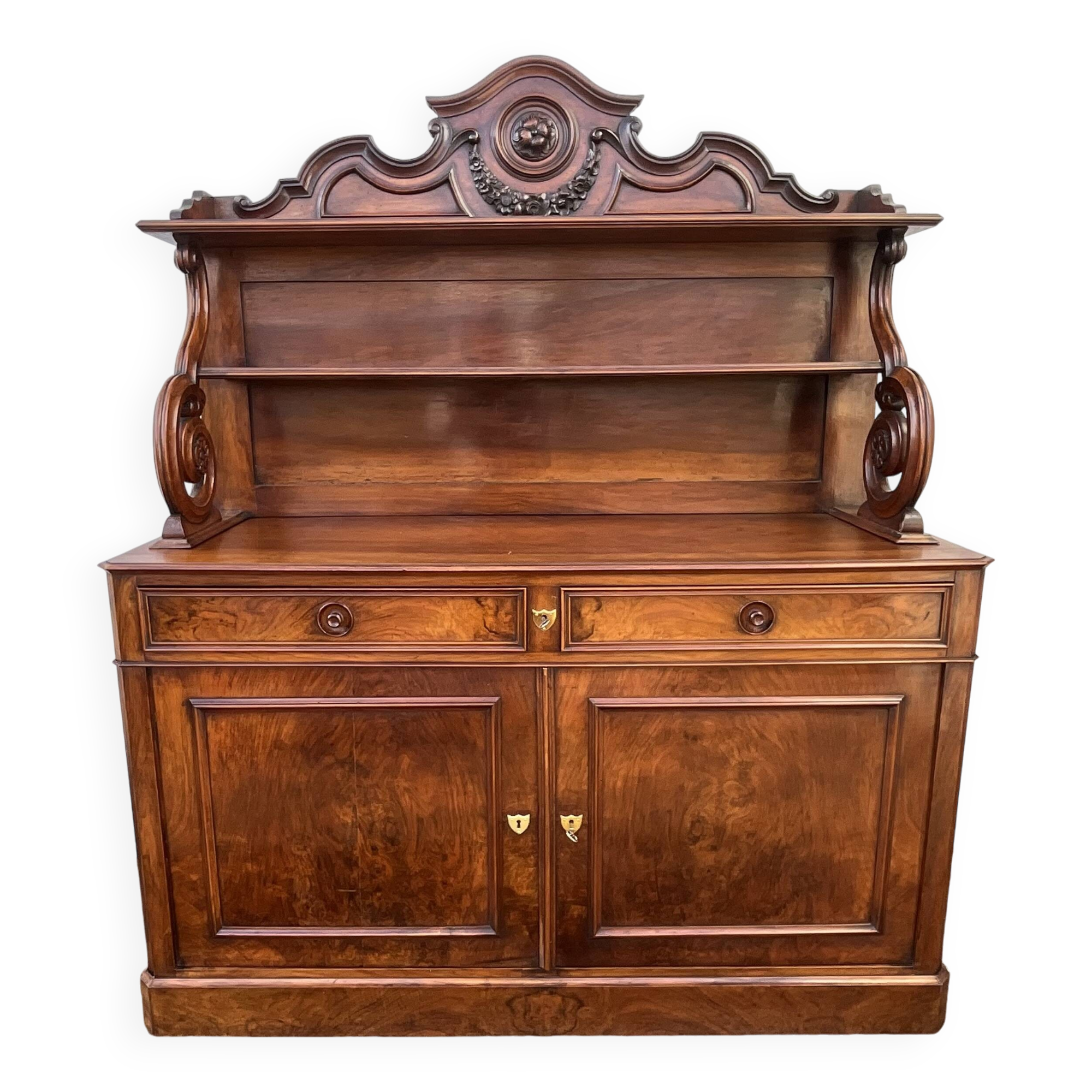 Saint-Hubert Sideboard in Burr Walnut, Late 19th Century