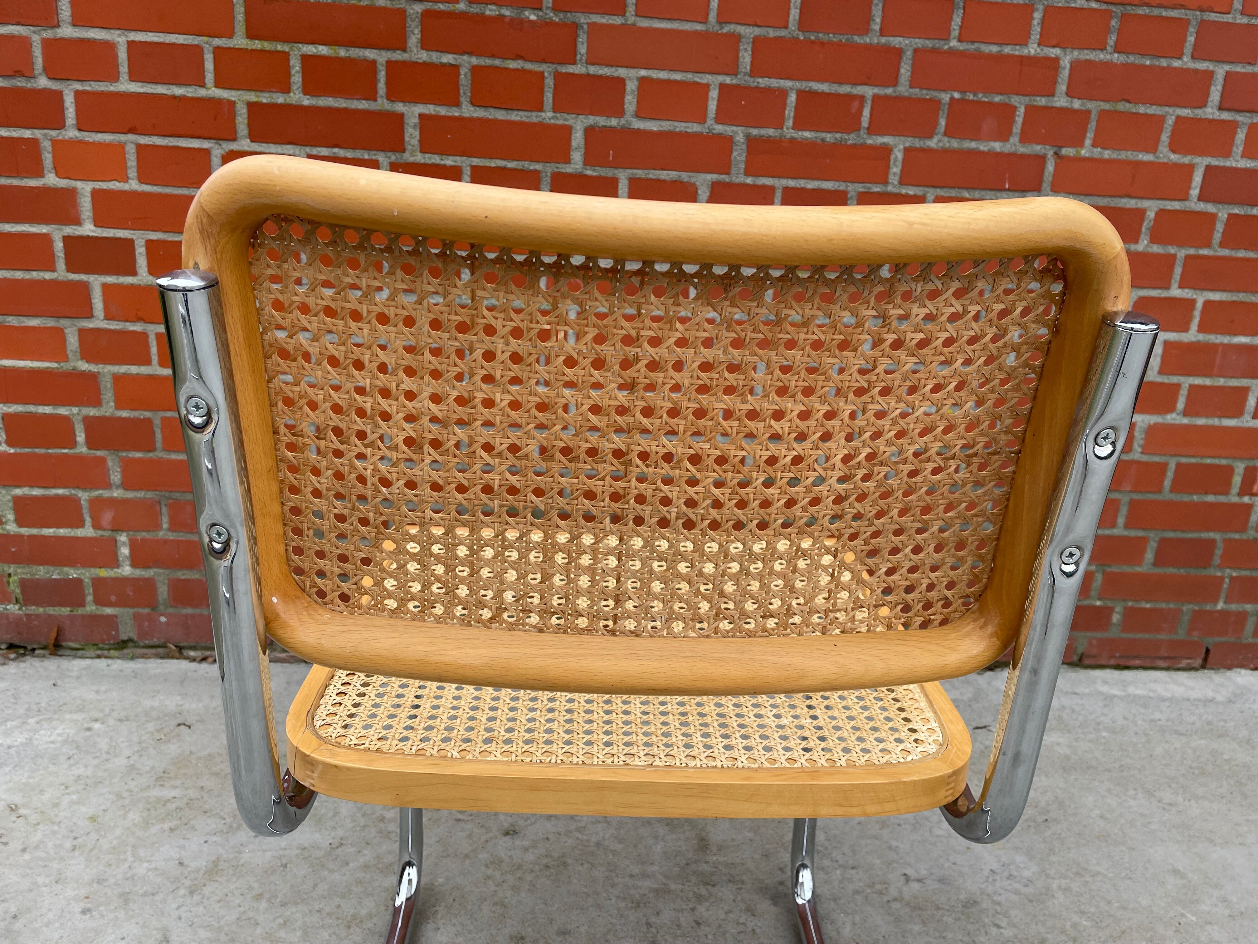 Cesca design chair b32 model in chrome