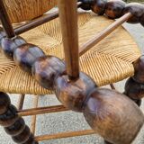 Set of 3 country straw stools