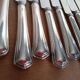 12 silver metal knives, filet model