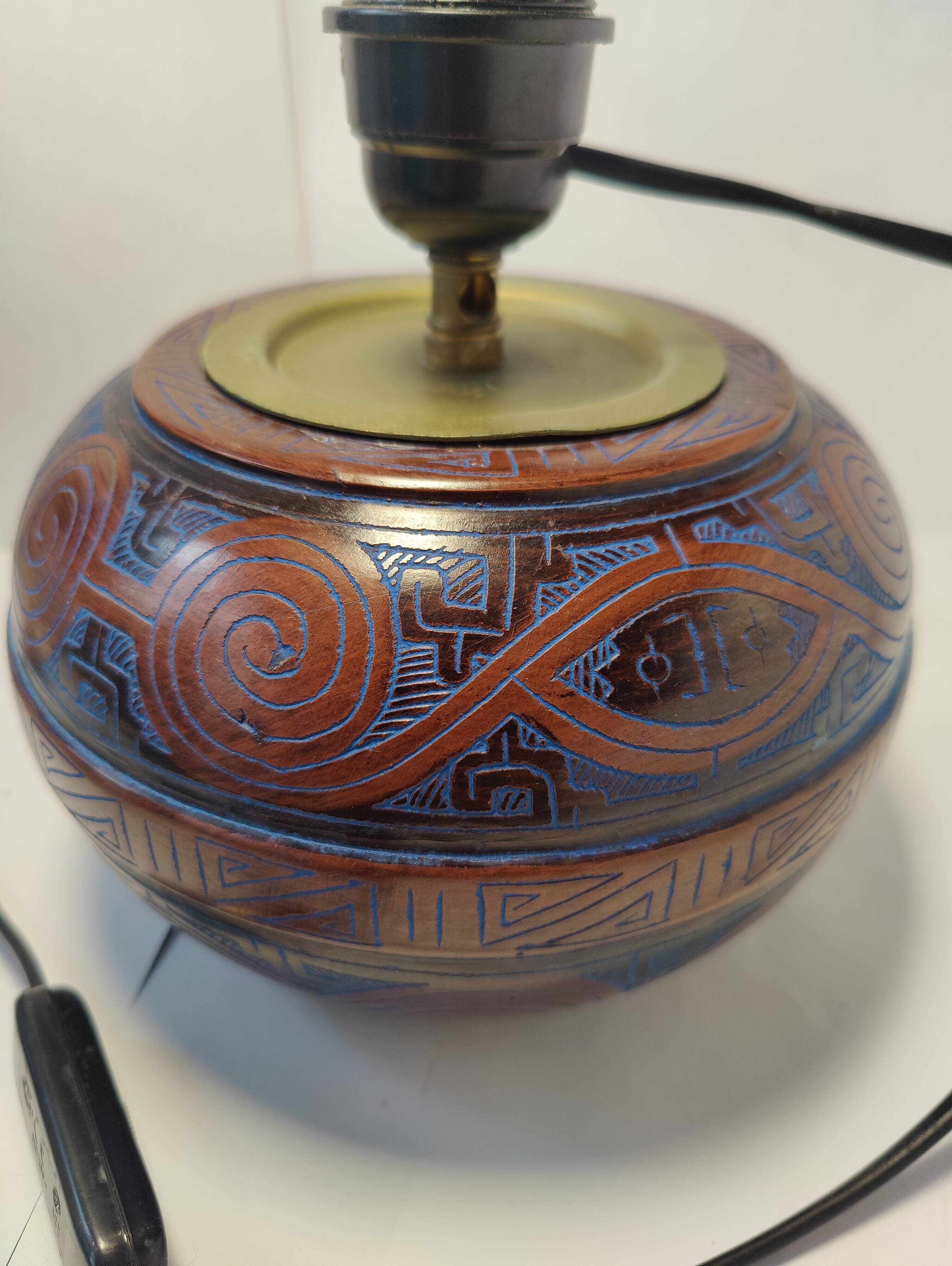 Lampe terre cuite de Marivaldo Brazil