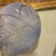 Blue art deco pendant light