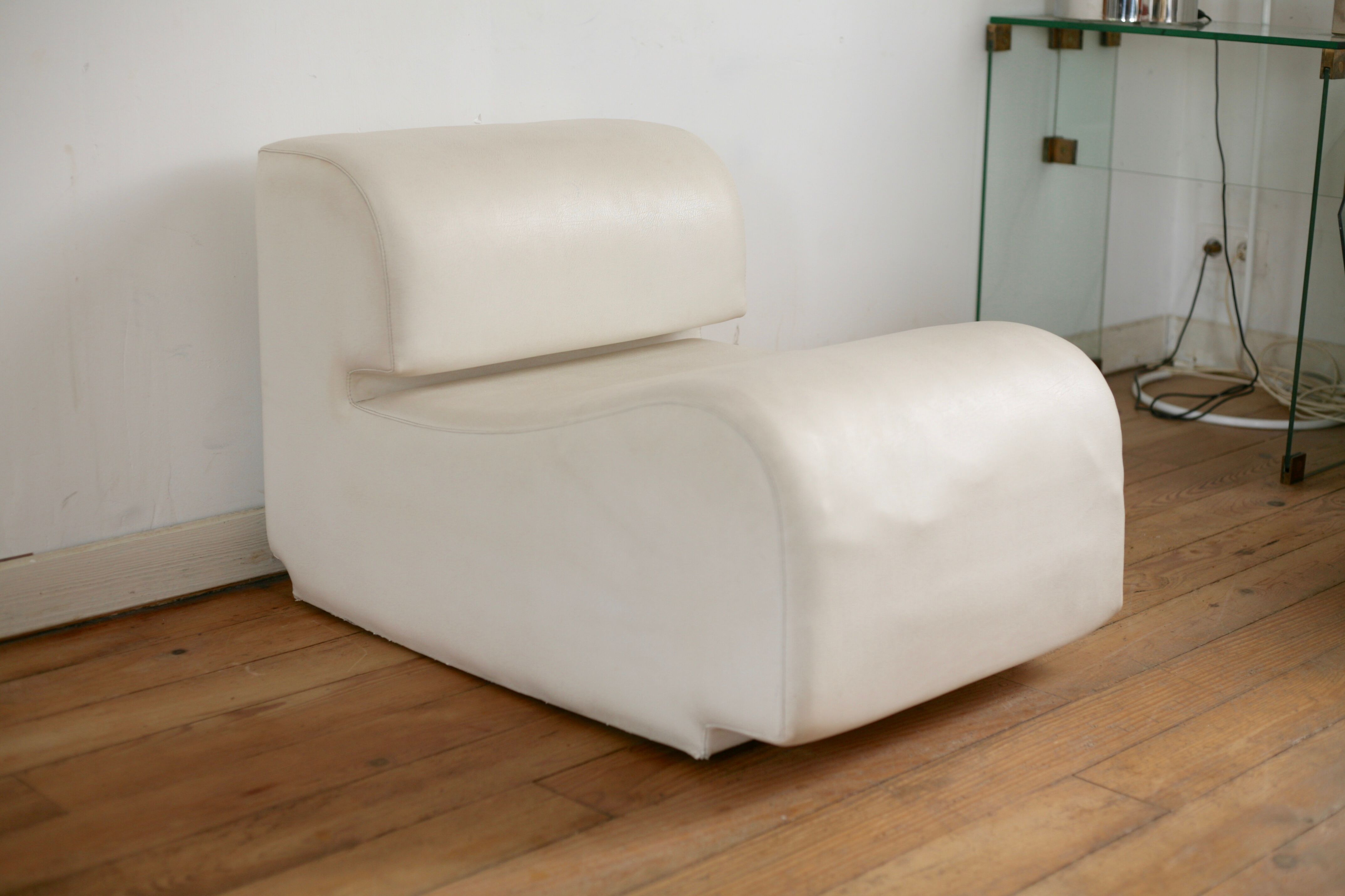 Cini Boeri chair Bobo model Arflex edition International Furniture Broadcast, Italy 1968