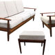 Scandinavian teak lounge set, 1960s