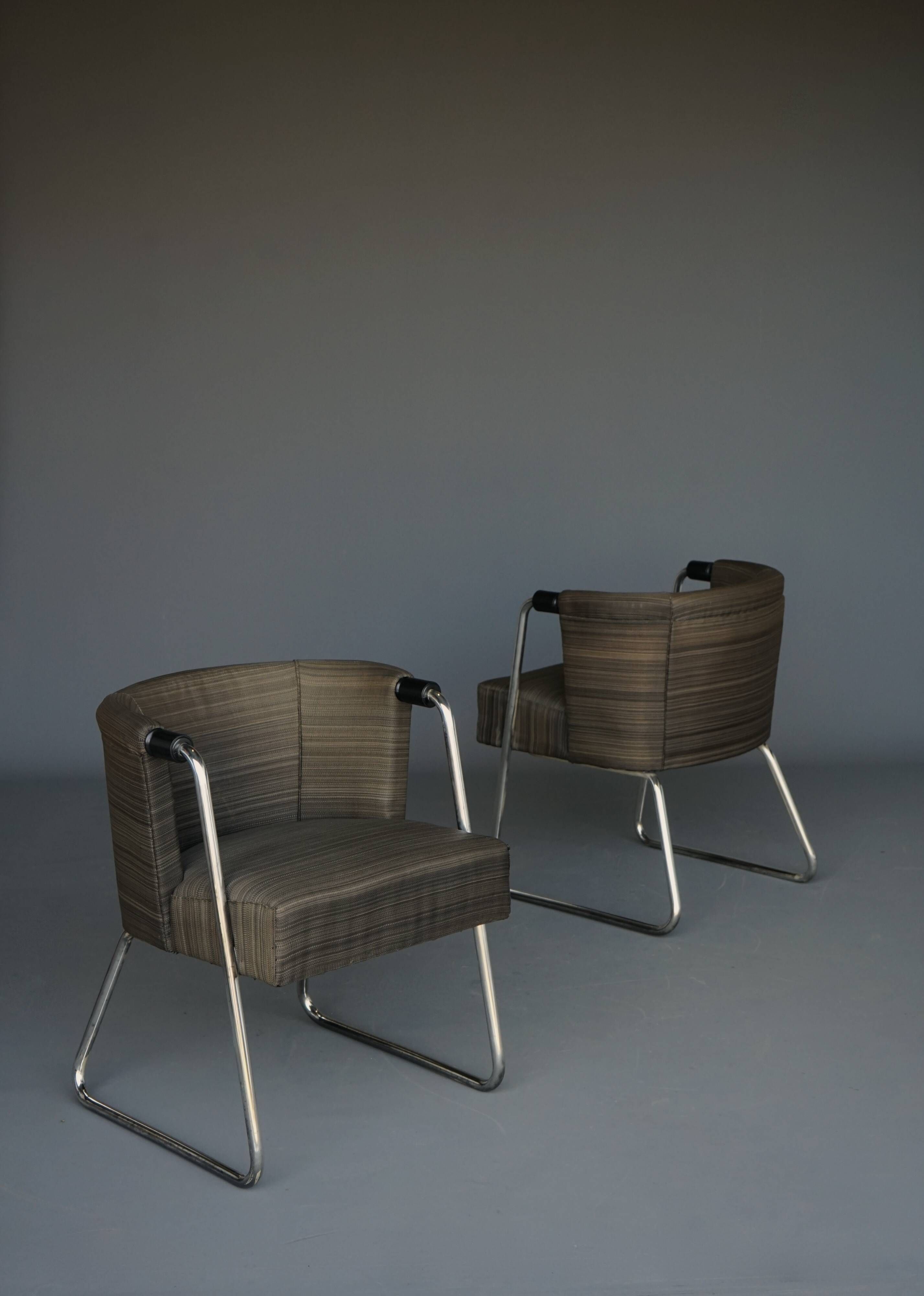 Modernist Tubular Armchairs from Artifort, 1930s