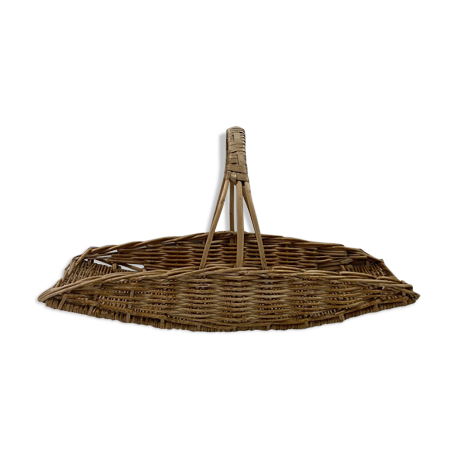 1-handle rectangular wicker basket