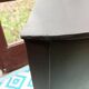 Table de chevet patine noire
