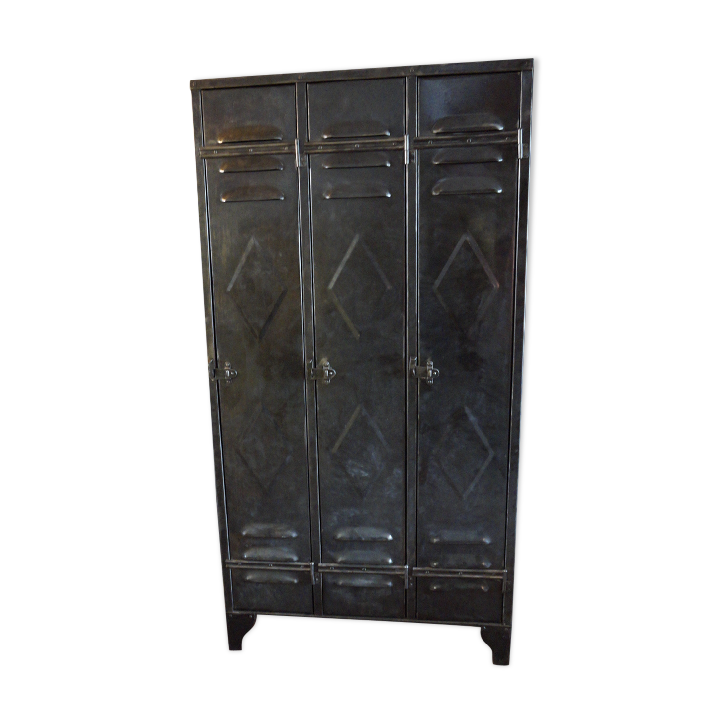 Industrial locker room three doors